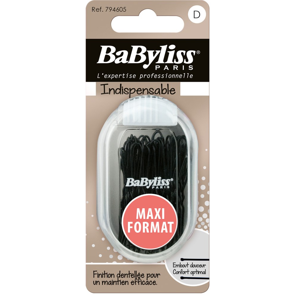 Bilde av Babyliss Paris Accessories 794605 Hair Pins U-shape 60-pack Black