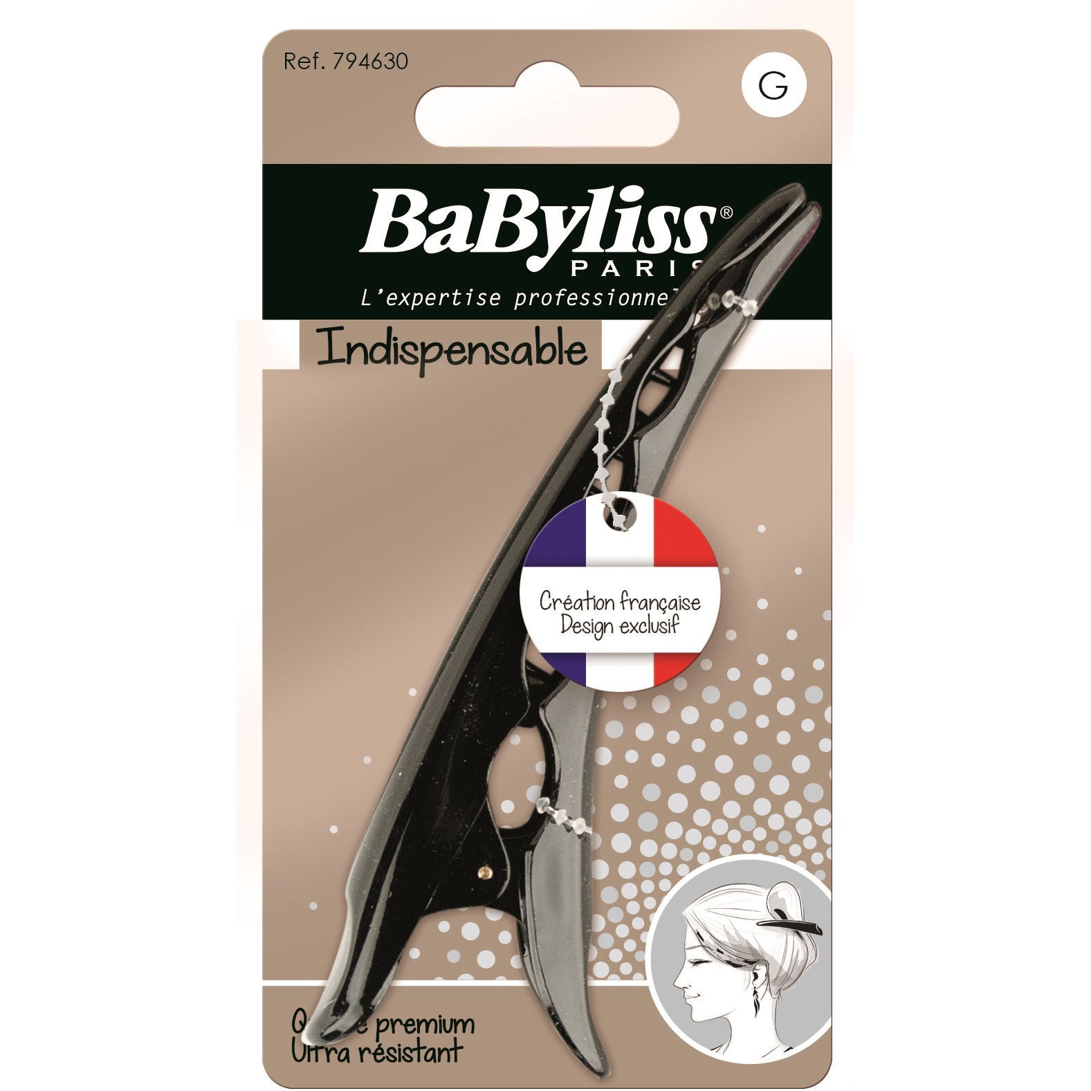 Alternativ bild 1 för BaByliss Paris Accessories 794630 Concordeklämma