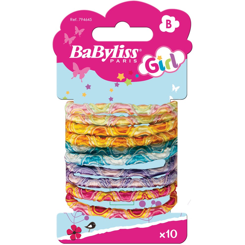 Bilde av Babyliss Paris Accessories 794645 Hair Ties Colour 10-pack Kids