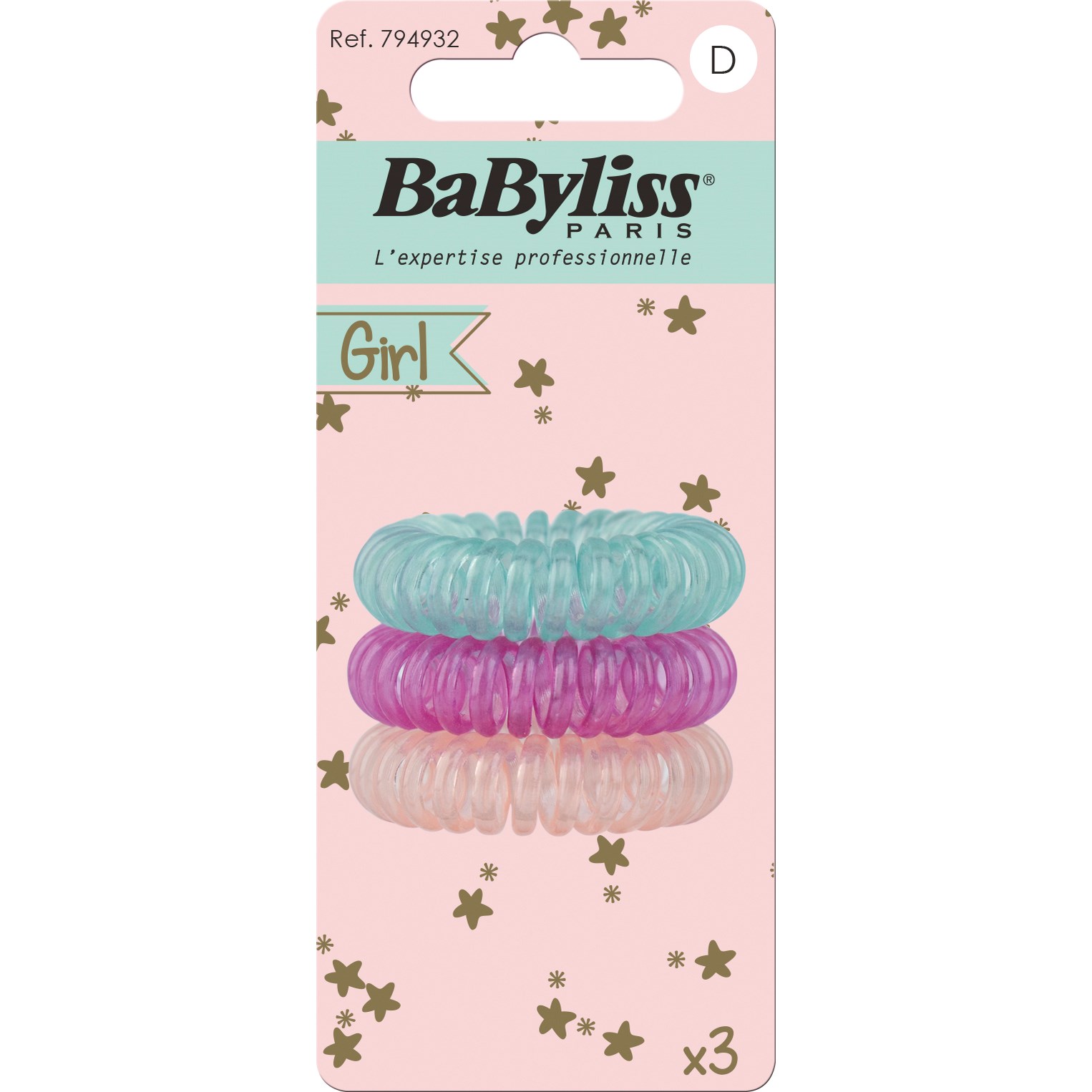 Produktfoto för BaByliss Paris Accessories 794932 Spiralsnoddar kids dream