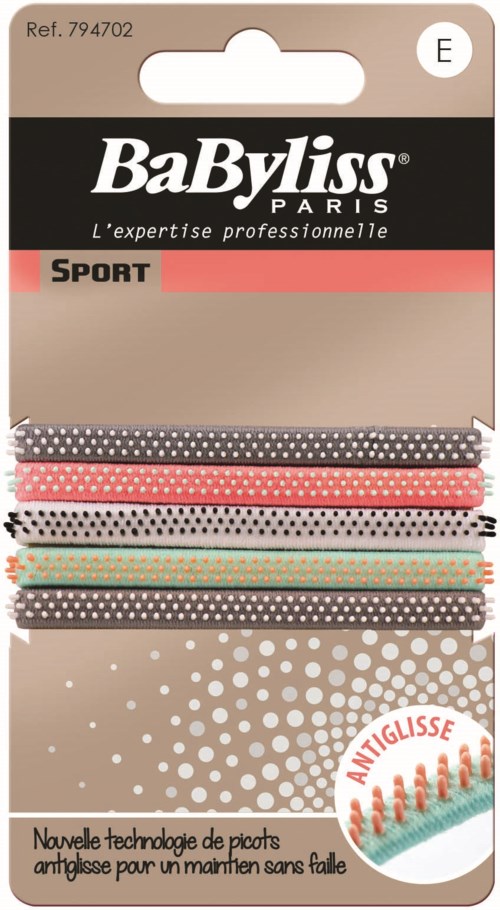 BaByliss Paris Accessories Anti-Slip Sport Hair Ties