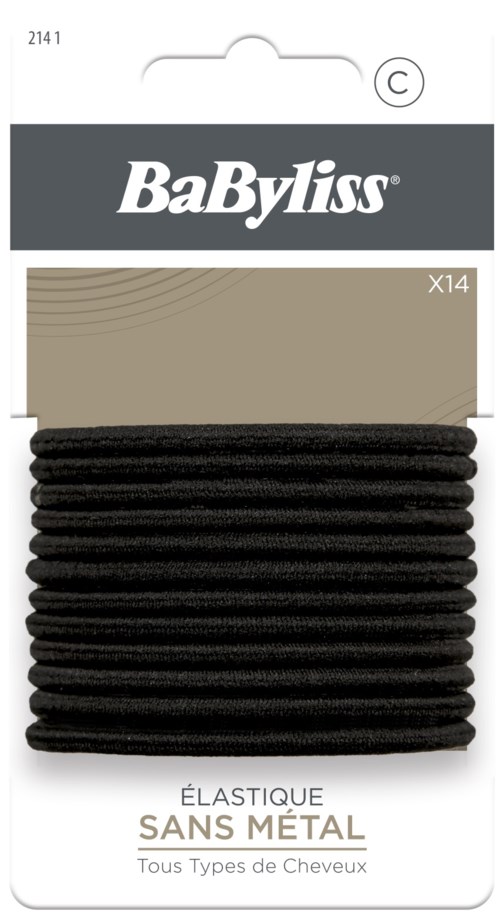 BaByliss Paris Accessories Black Hair Tie 14 pcs