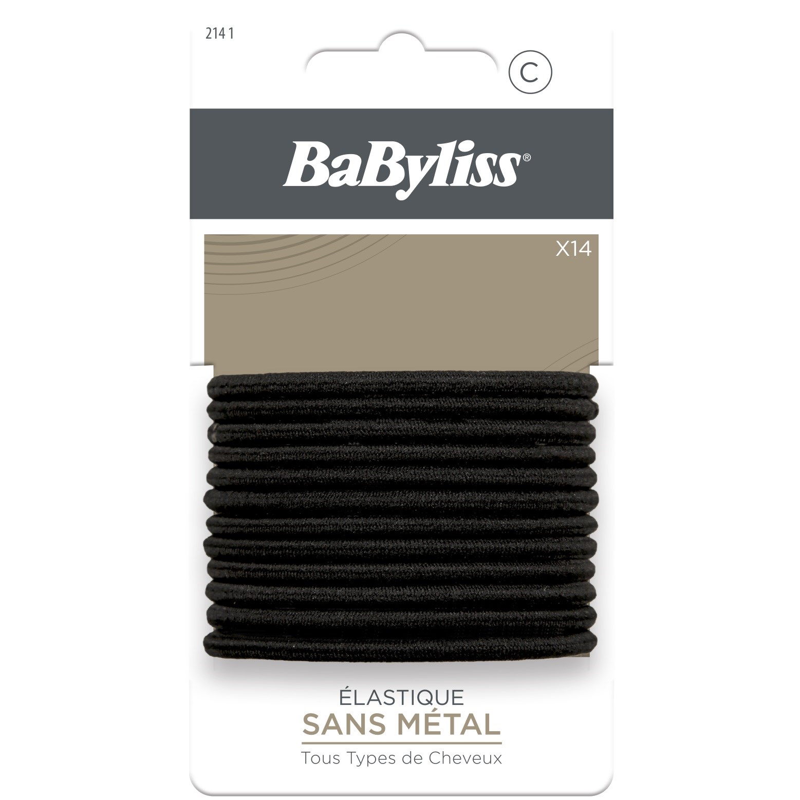 BaByliss Paris Accessories Black Hair Tie 14 pcs billede