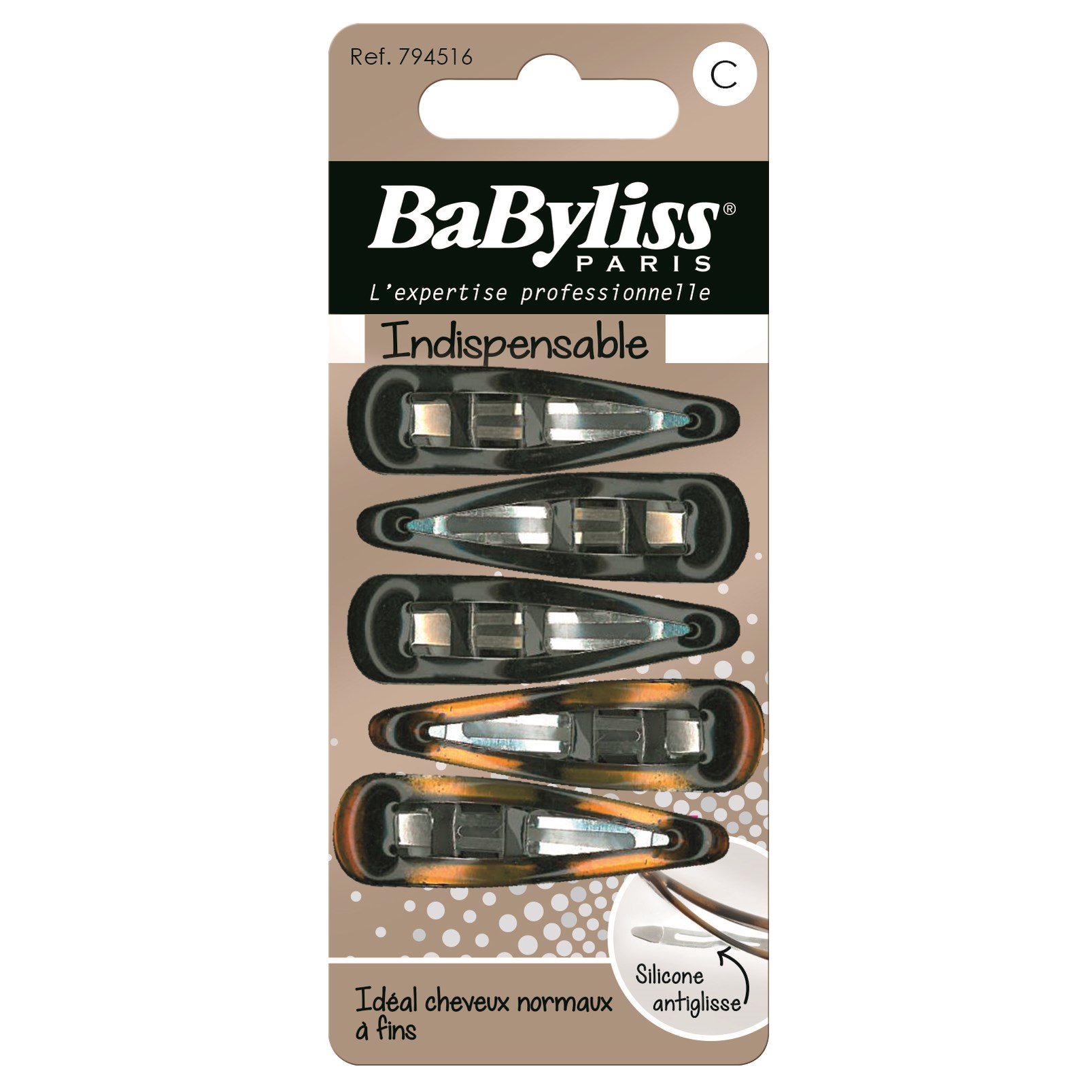 BaByliss Paris Accessories Klämma anti-glid 5 st