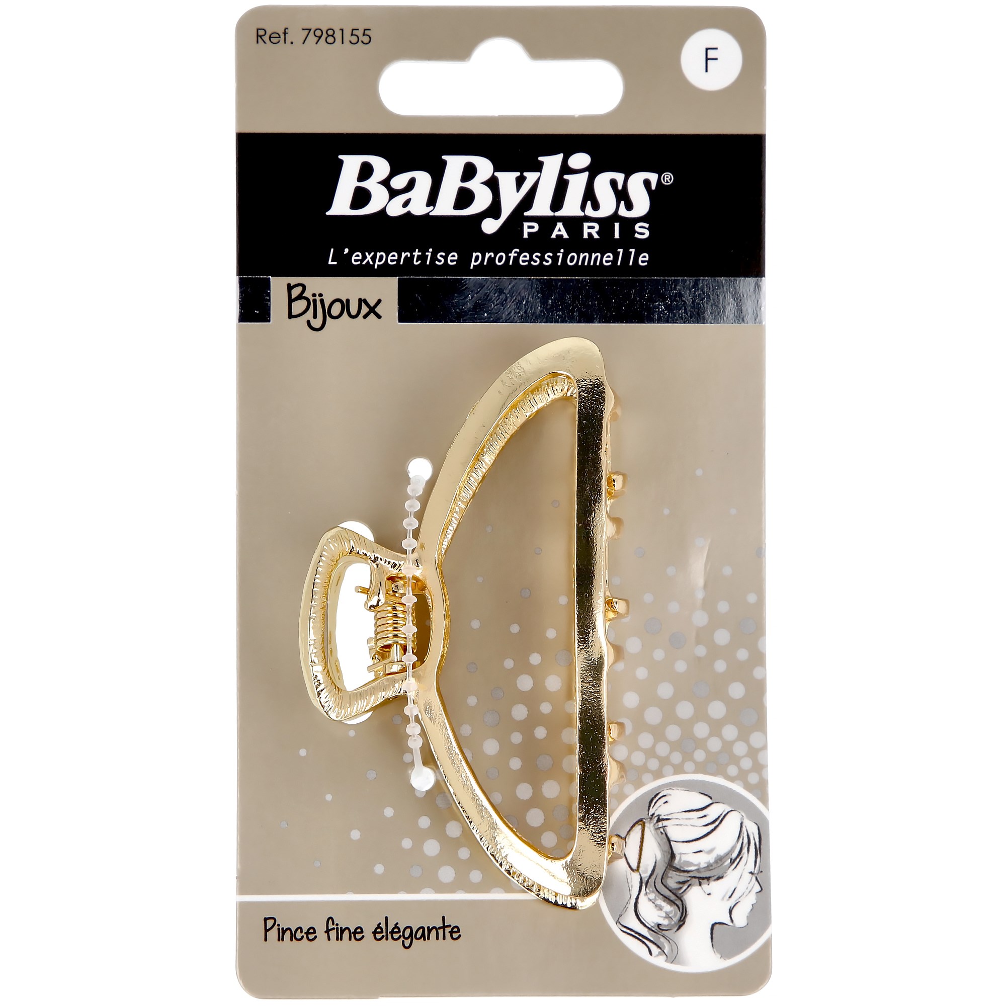 Bilde av Babyliss Paris Accessories Croco Hair Clip Gold