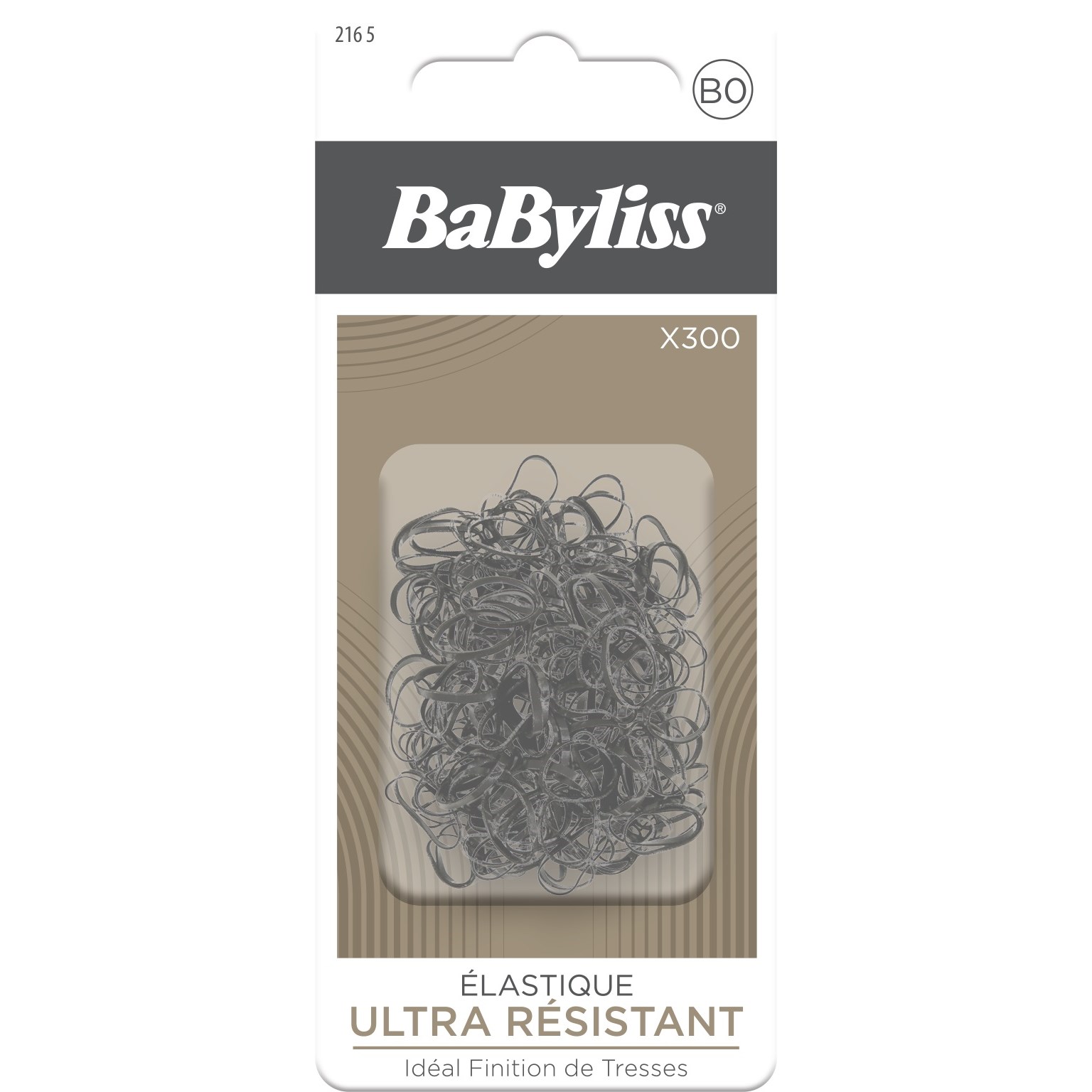 Produktfoto för BaByliss Micro Hair Tie Black 300 pcs