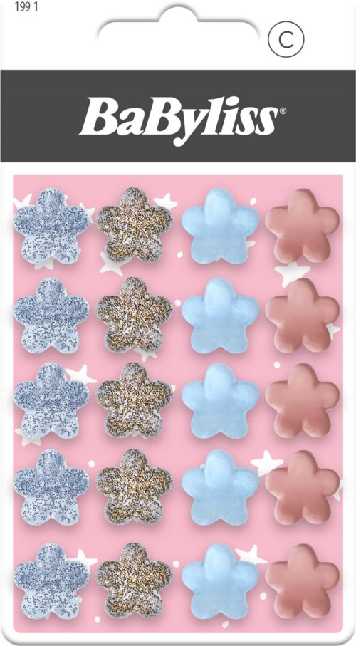 BaByliss Paris Accessories Mini Flower-shaped Clips Kids 20 st