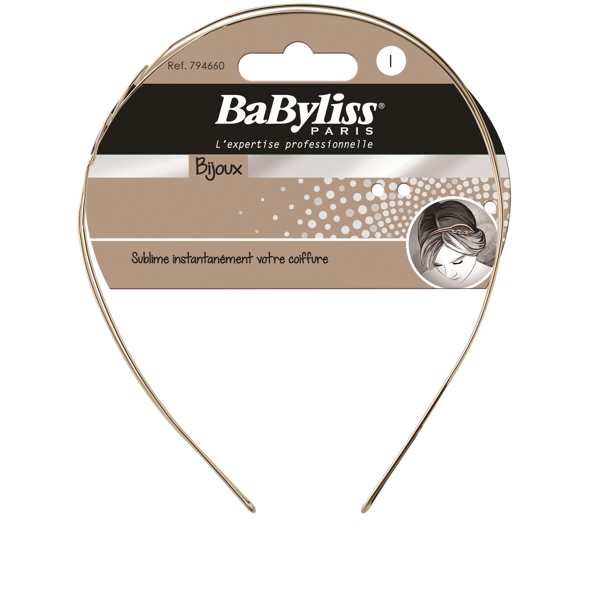 BaByliss Paris Accessories Diadem Guld/Silverlöv