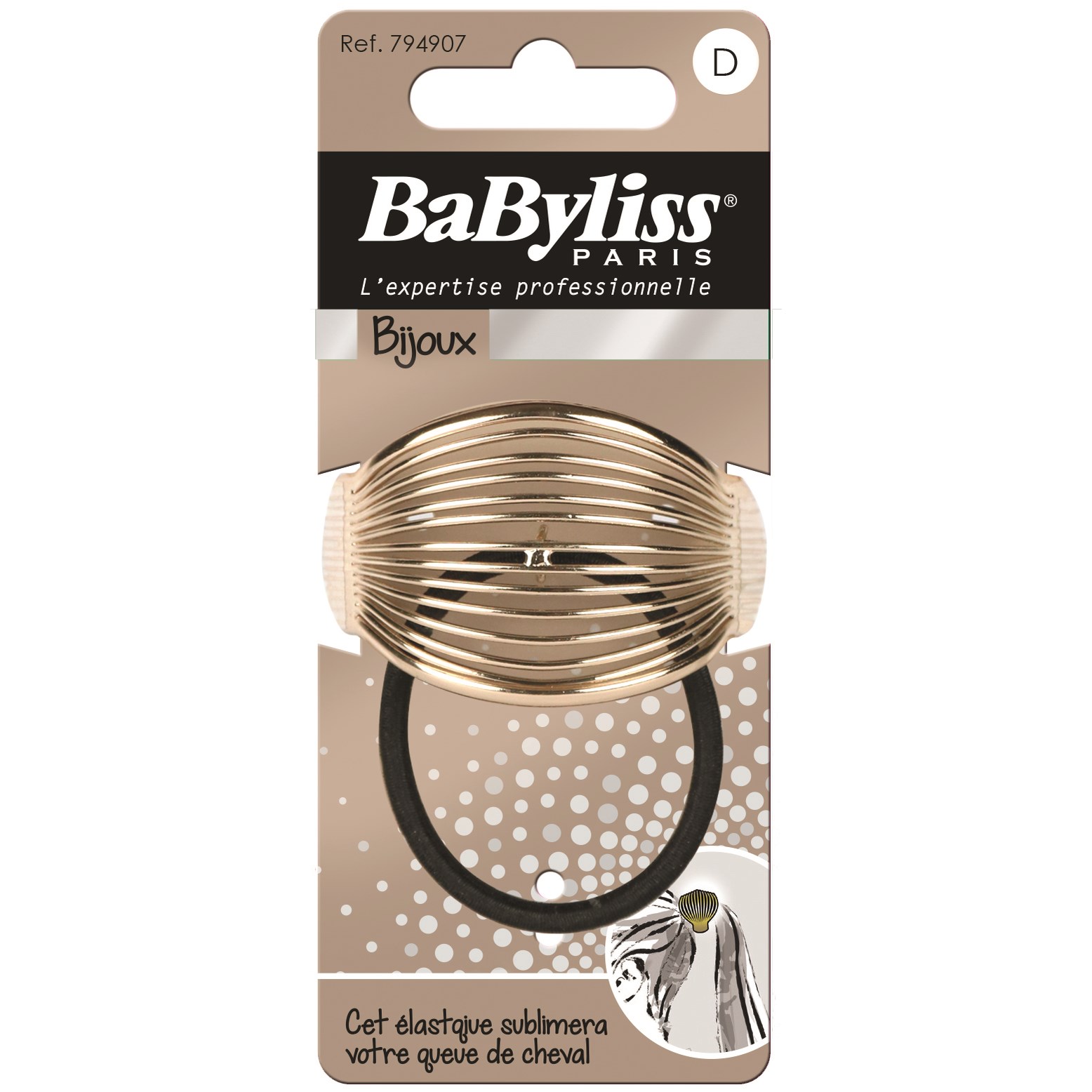 Bilde av Babyliss Paris Accessories Hair Tie Gold/silver