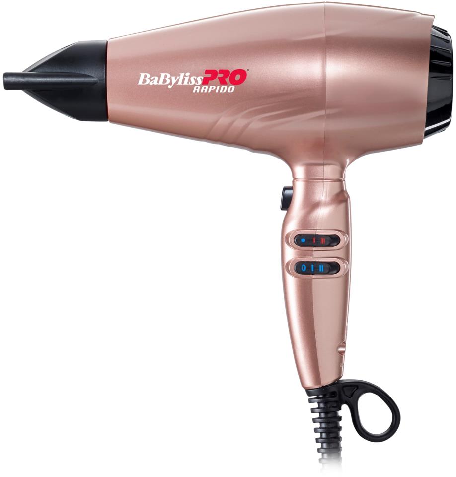 Babyliss PRO Hairdryer Ultra Light Rapido Rose Gold 2200W