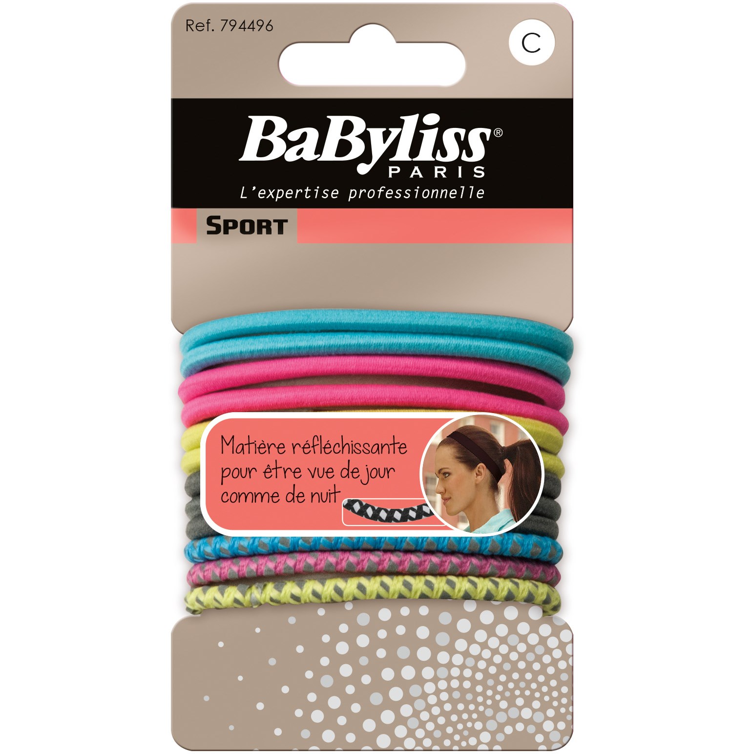 Alternativ bild 1 för BaByliss Paris Accessories Sport snodd 12 St