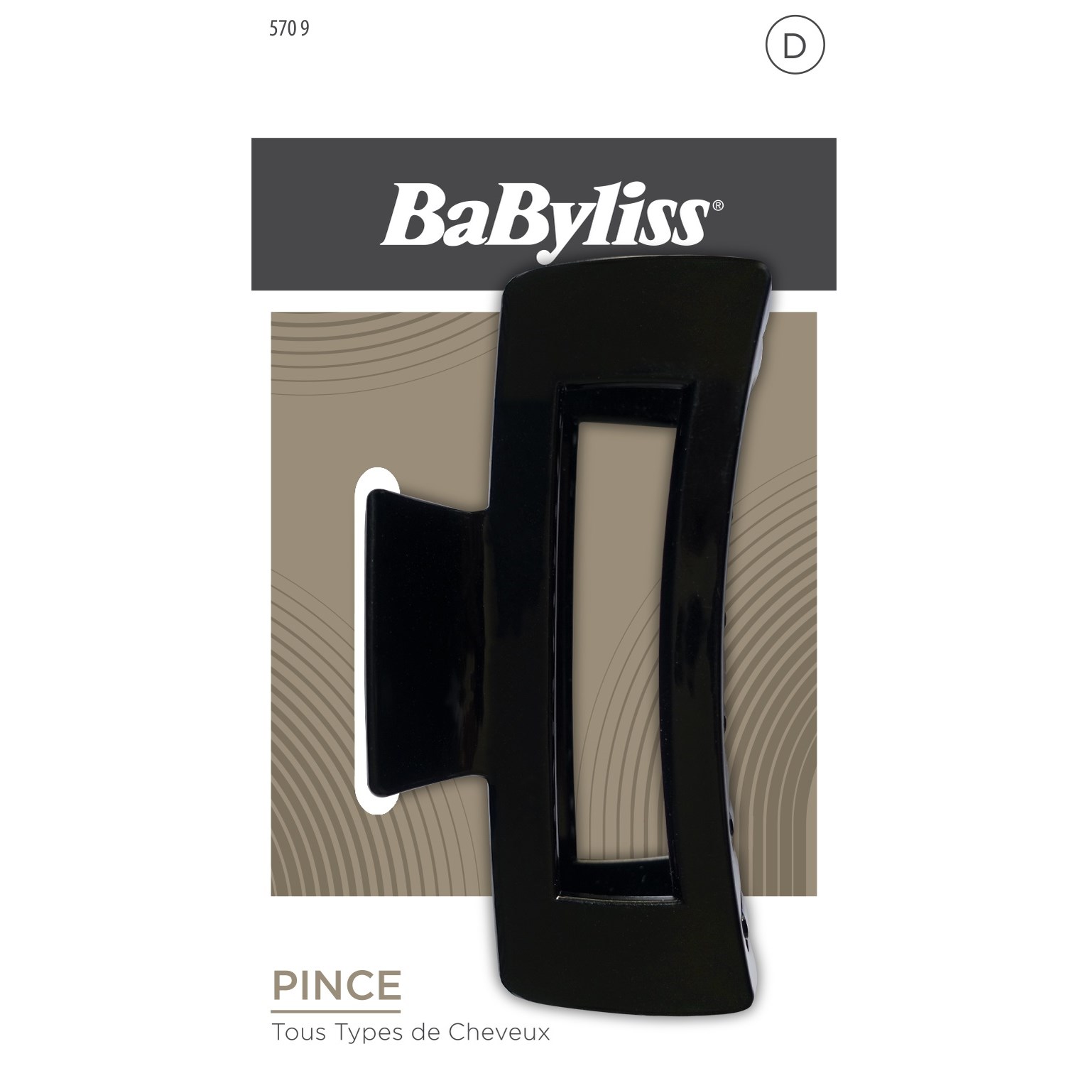 BaByliss Paris Accessories Stor Hårklemme Non-Slip