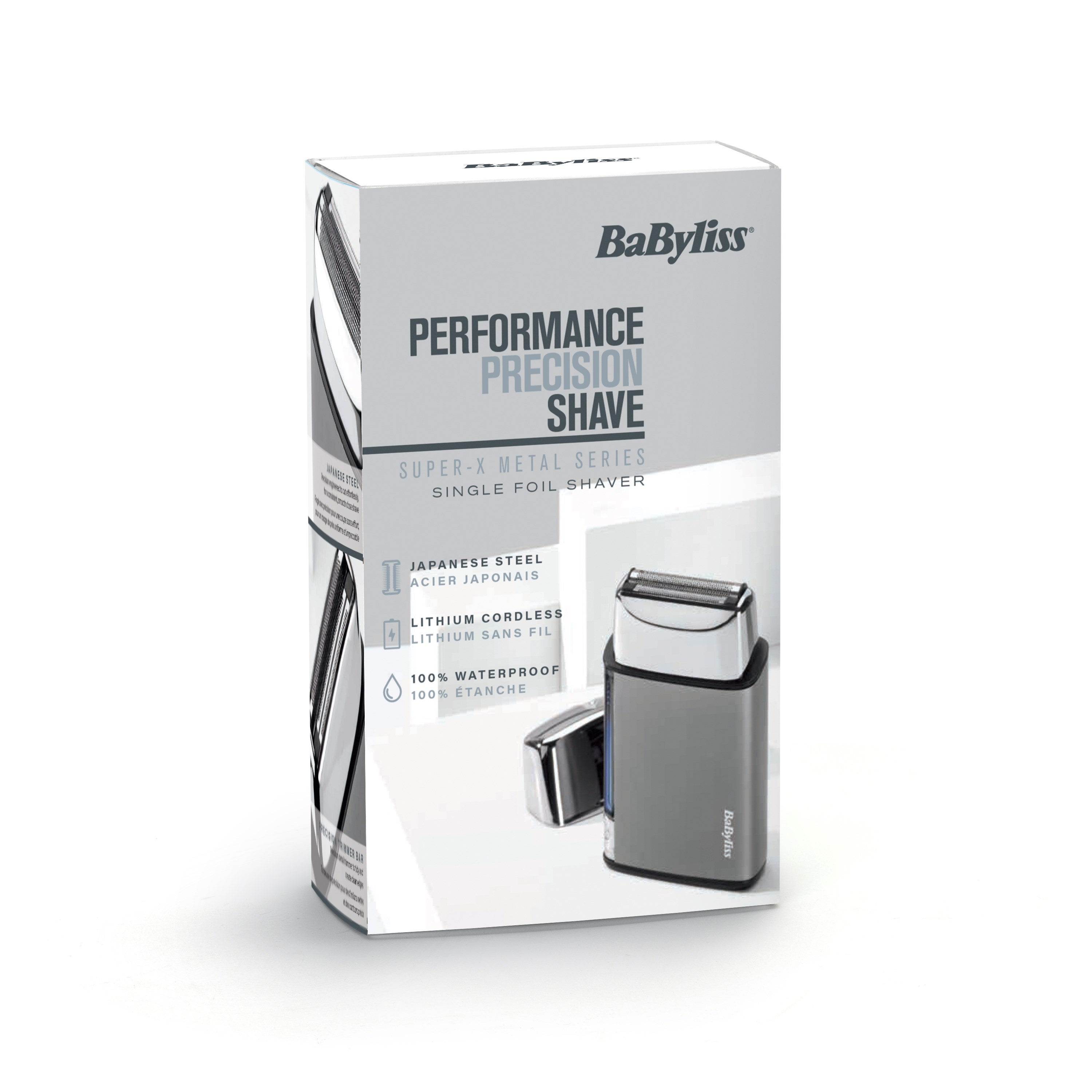 BaByliss Super-X Single Foil Shaver Chrome (obrázok 8)