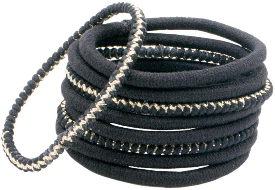 Bachca Large elastics x9 black and lurex