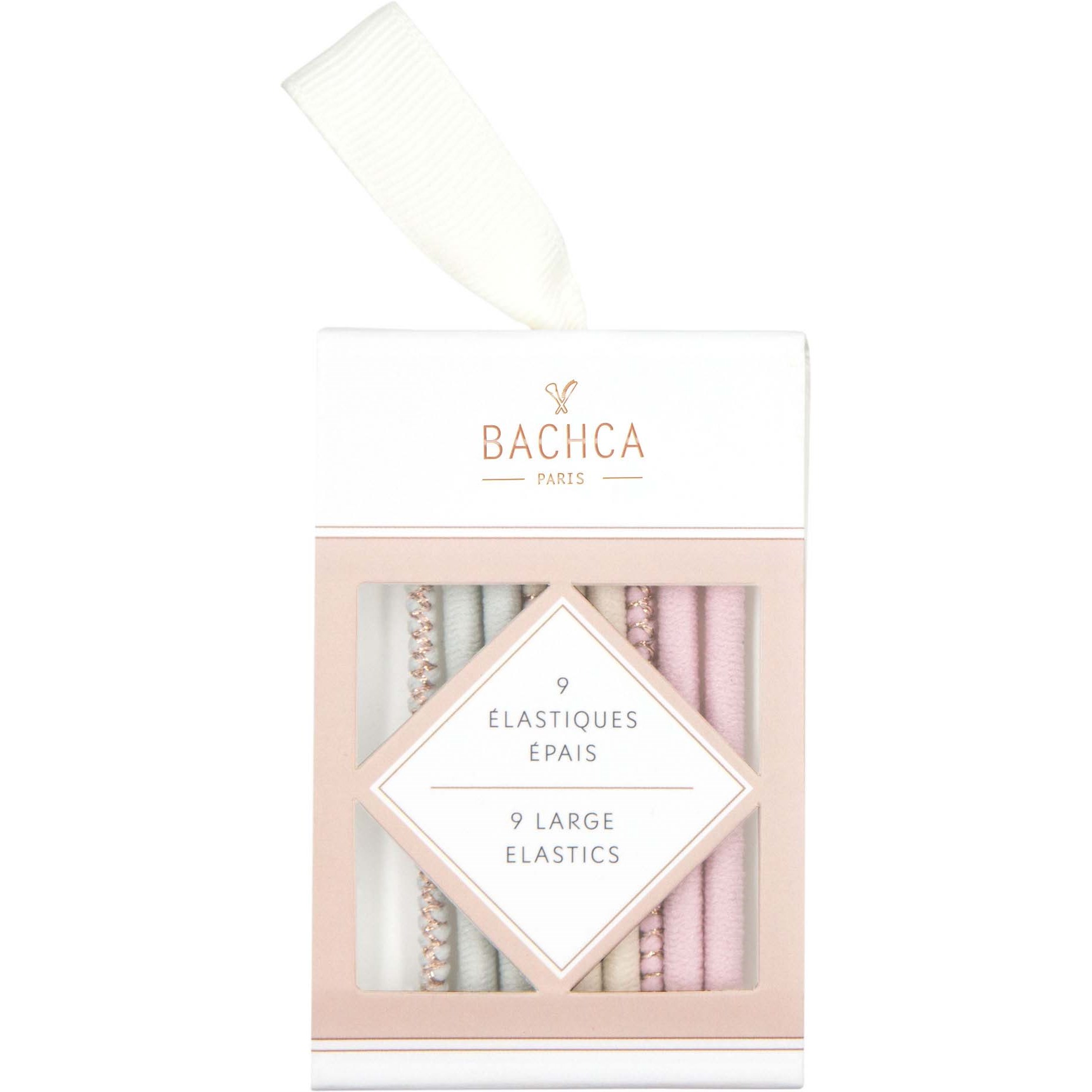 Läs mer om BACHCA Large elastics x9 pastel-colored and lurex
