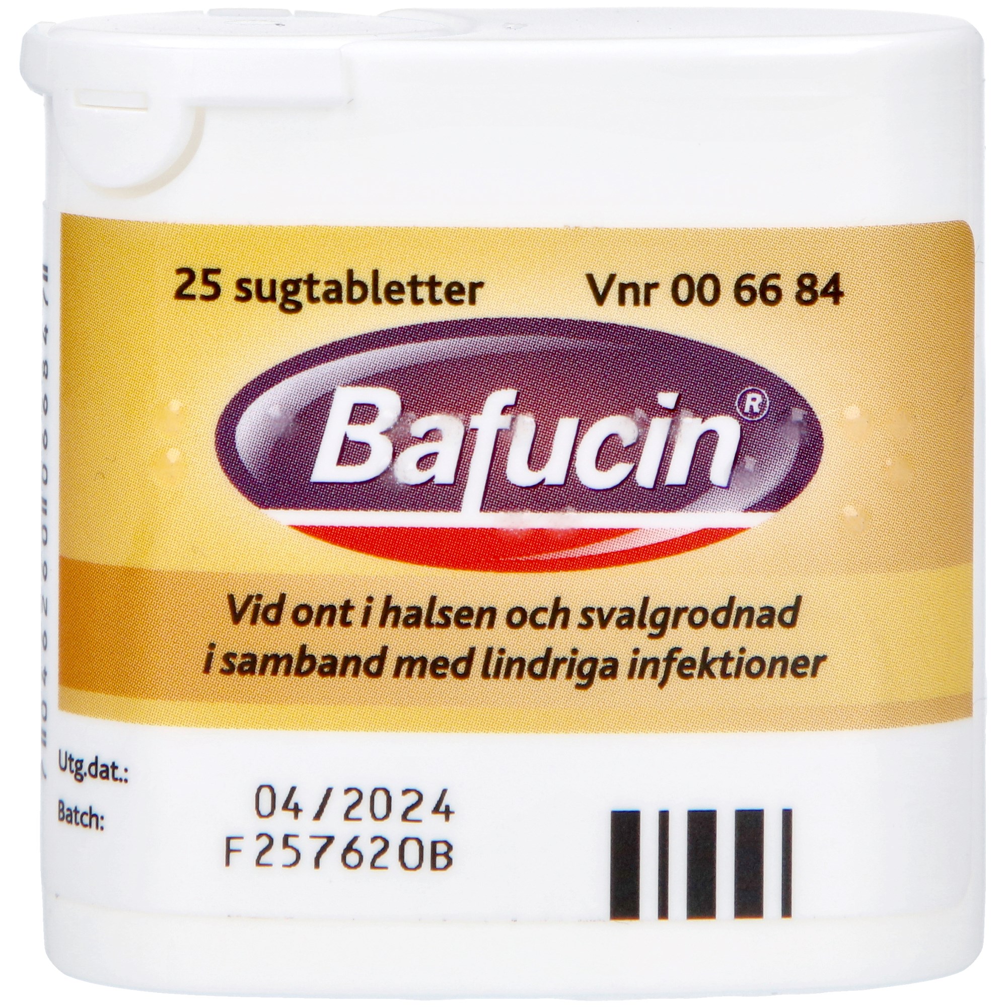 Bafucin Sugtablett 25 st