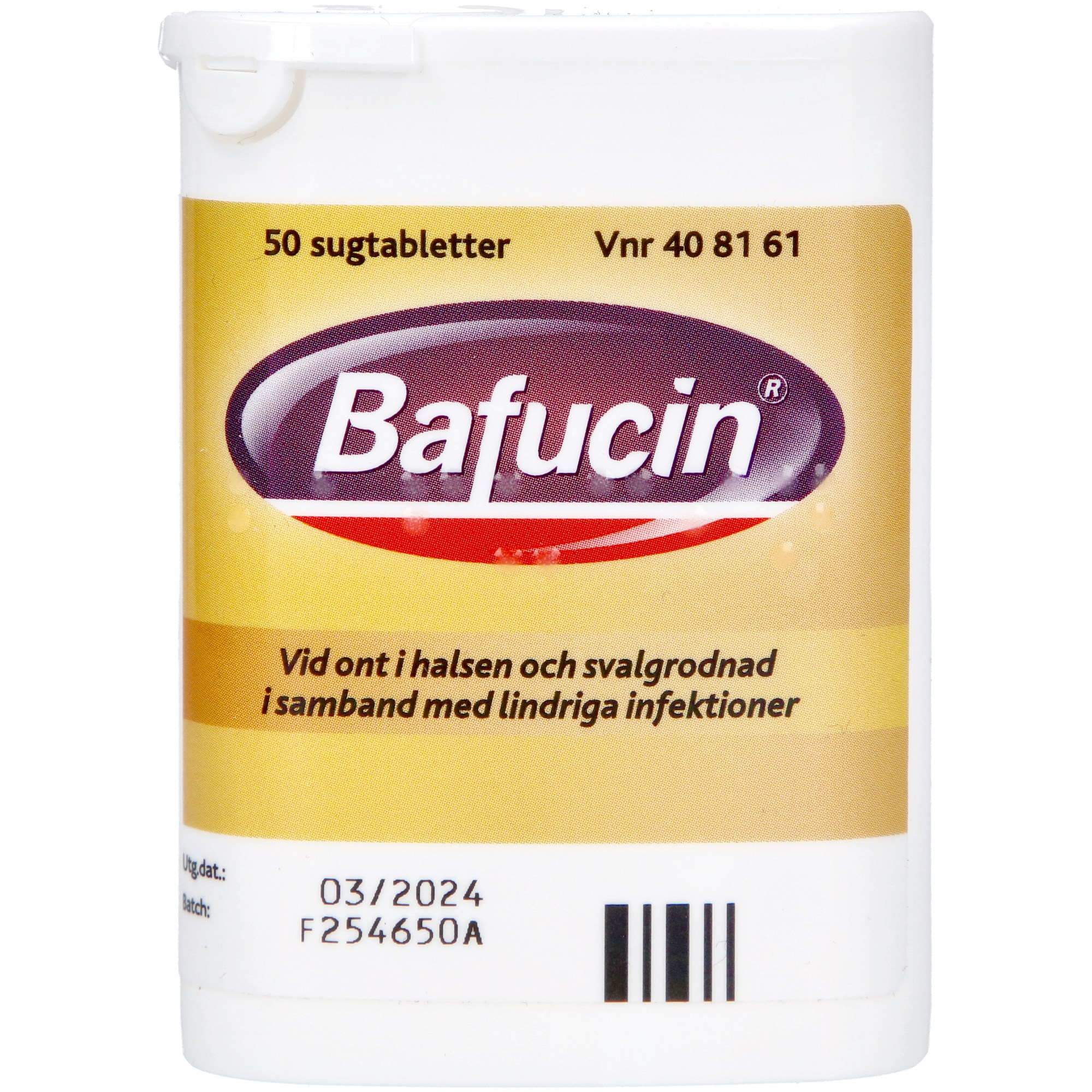 Bafucin Sugtablett 50 st