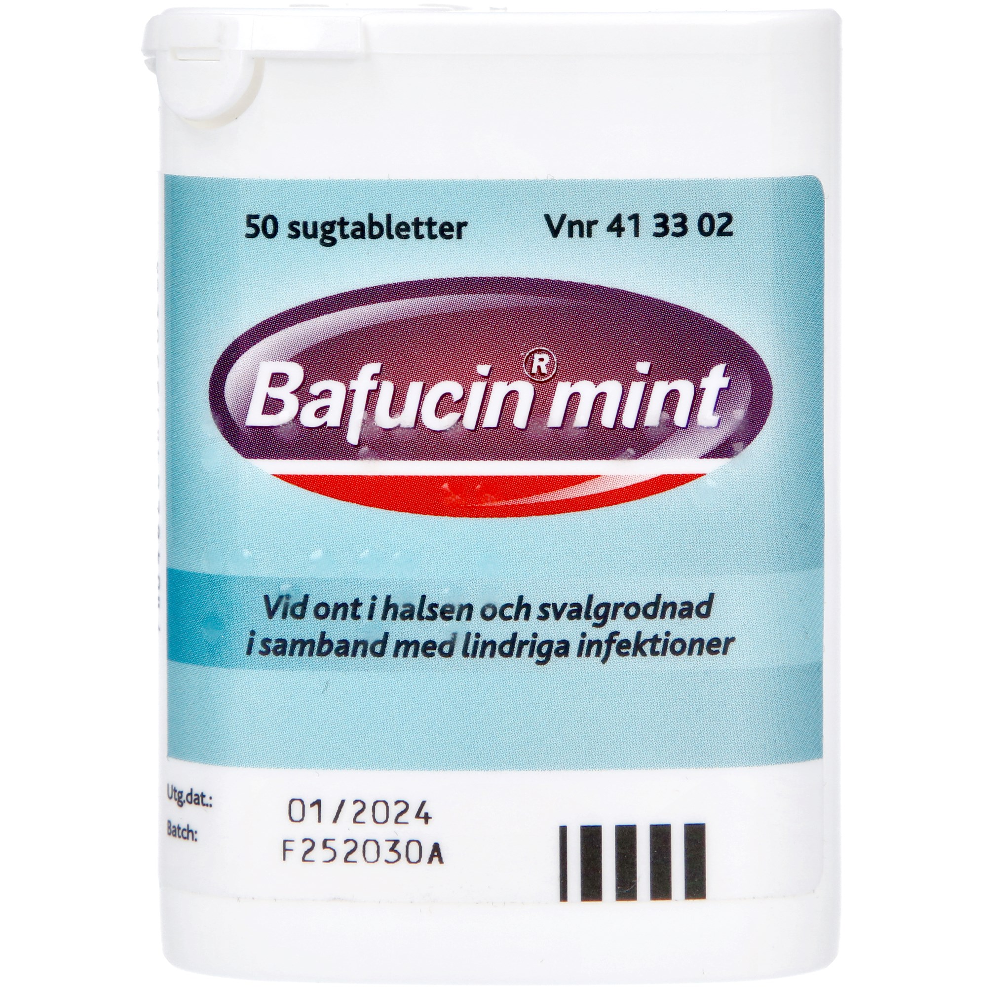 Bafucin Mint Sugtablett 50 st