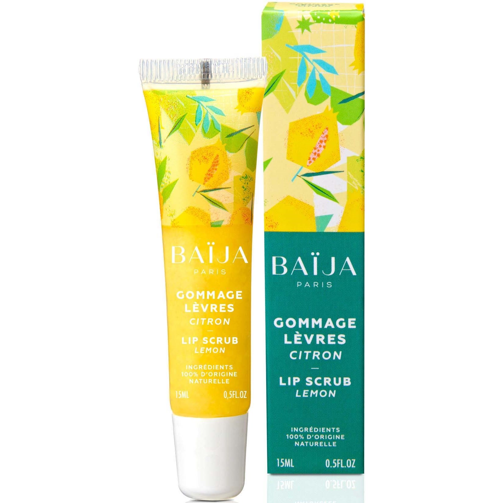 Läs mer om Baïja 100% Nature - Lips & Match Lip Scrub Citron 15 ml