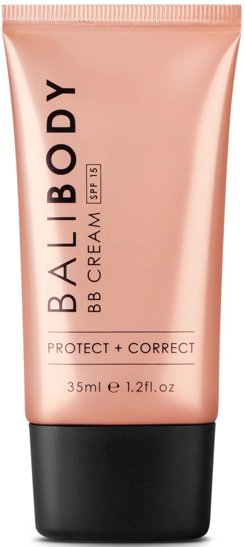 Pink tube of BB cream with SPF 15, labeled "Balance Body", for skin protection and correction, 35ml.