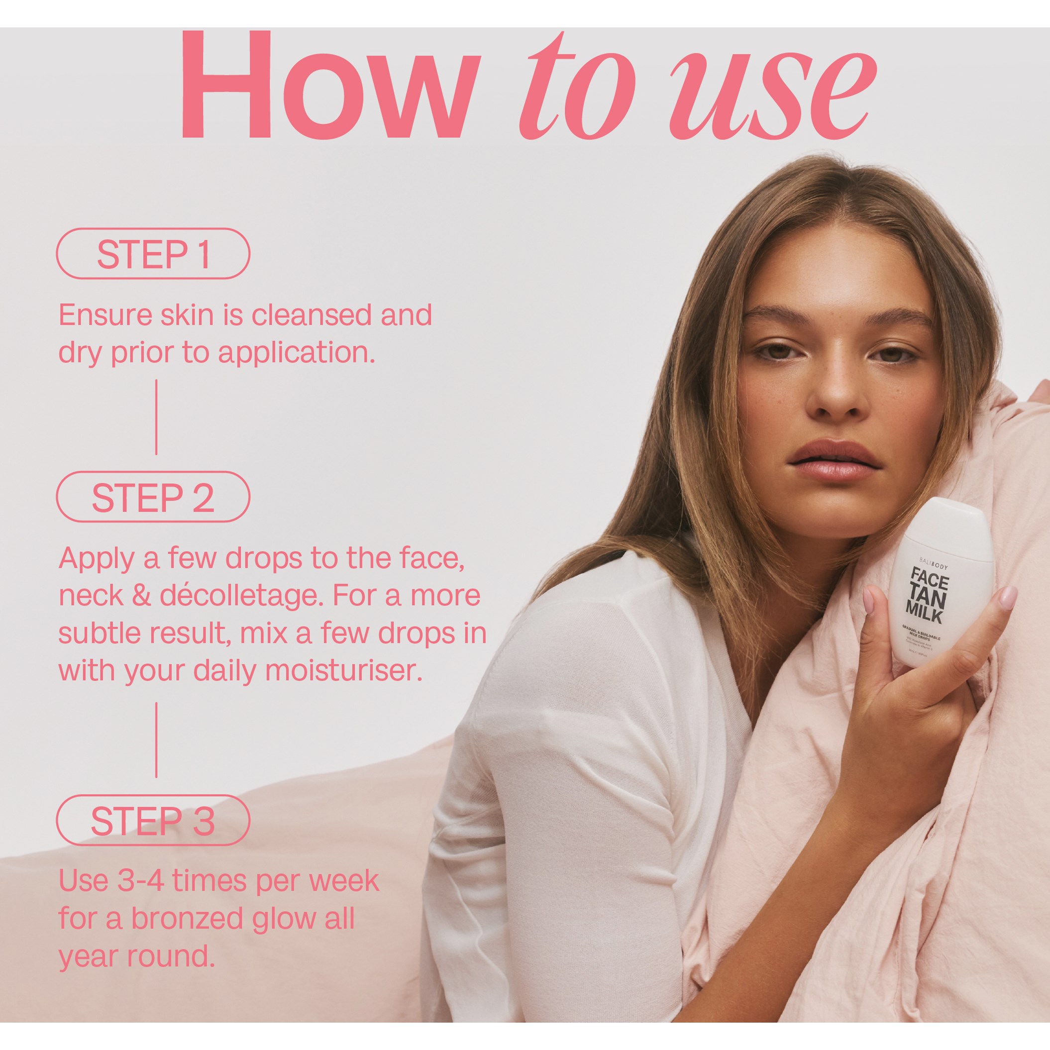 Bali Body Face Tan Milk Drops 50 ml (obrázok 4)