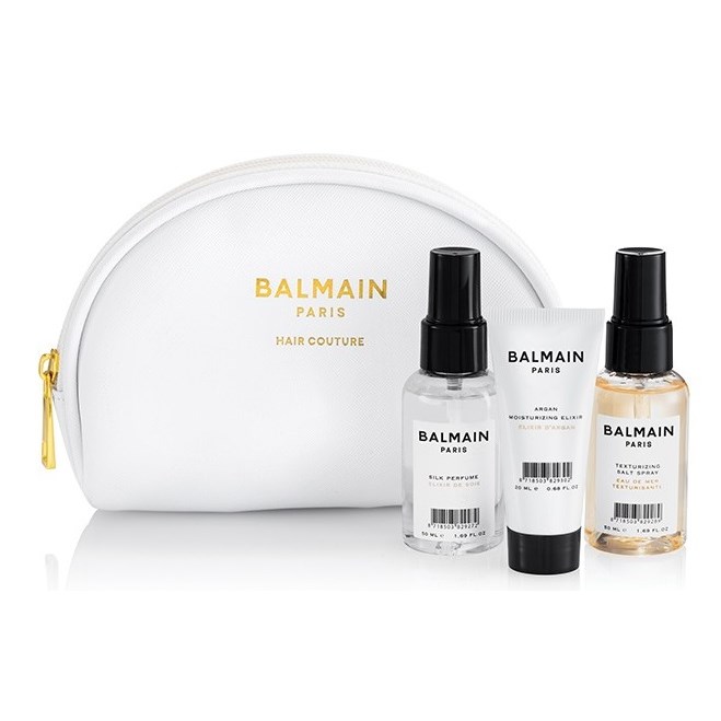Läs mer om Balmain Cosmetic Bag White STYLING
