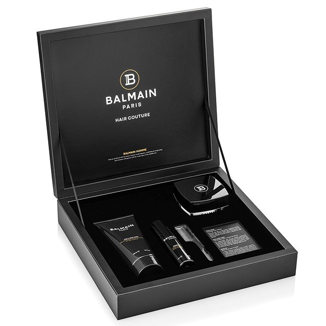 Läs mer om Balmain Homme Giftset (Beard oil, H&B Wash, Scalp Scrub)