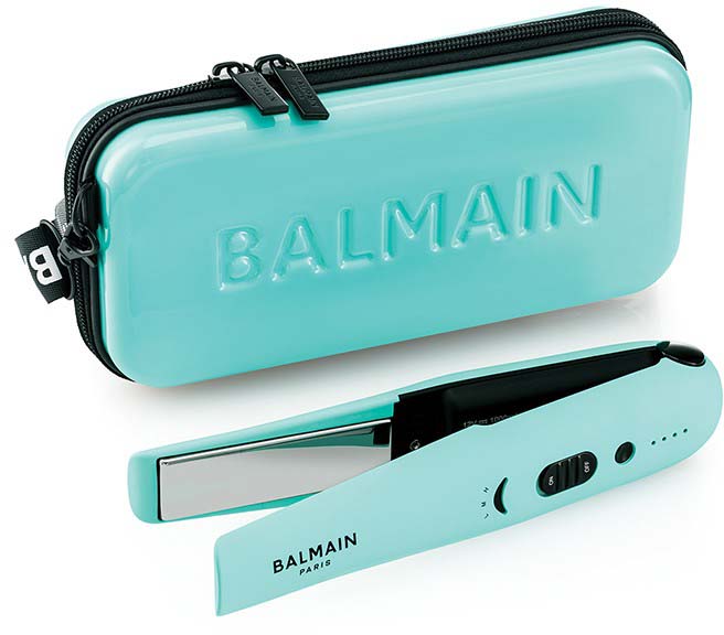 New In Box Balmain Paris Limited Edition Cosmetic Bag & Hair Kit