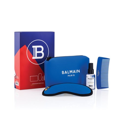 Balmain Limited Edition Cosmetic Bag Blue