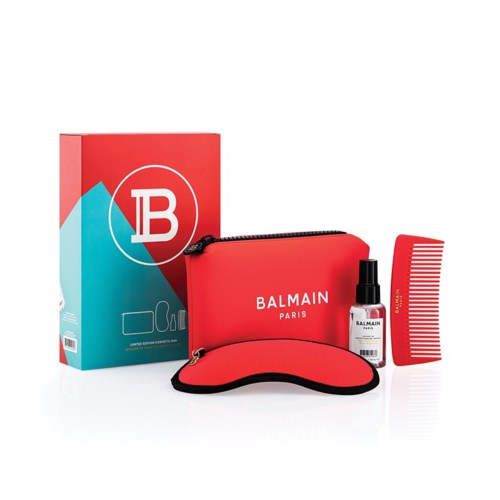 Balmain Limited Edition Cosmetic Bag Red