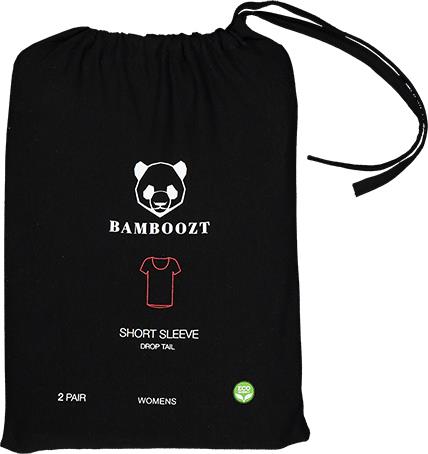 BAMBOOZT Giftbag Womens T-Shirt  2 Pair Black L