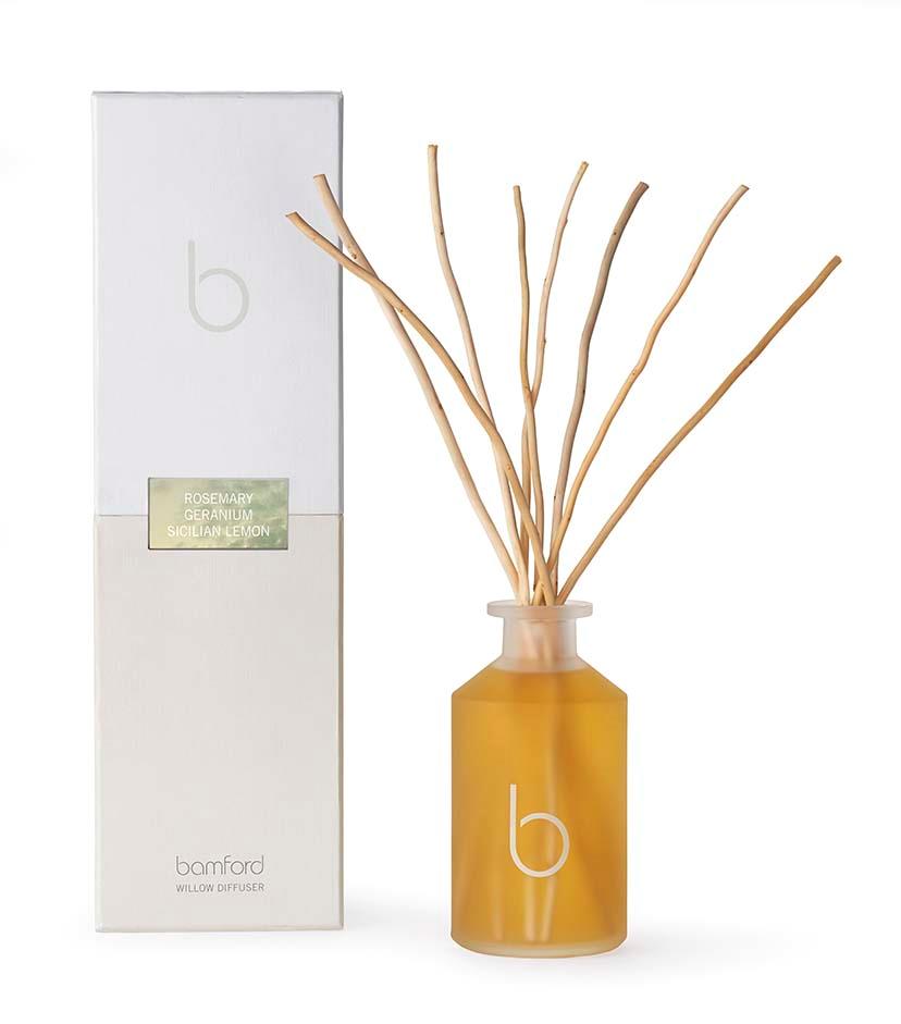 Bamford Rosemary Willow Diffuser Reeds Included 250 ml