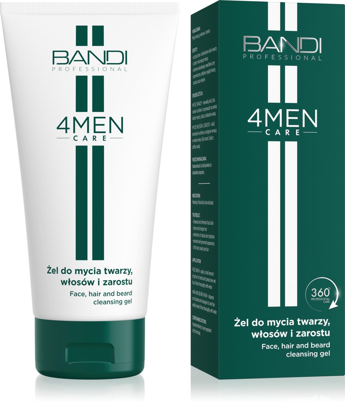 Bandi 4MEN Care Face Hair And Beard Cleansing Gel 150 Ml Lyko bandi-4men-care-face-hair-and-beard-cleansing-gel-150-ml-lyko