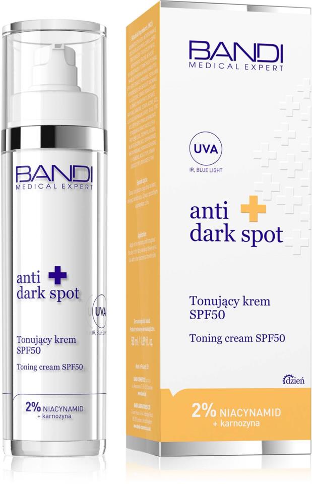 Bandi MEDICAL anti dark spot Toning cream SPF50 50 ml