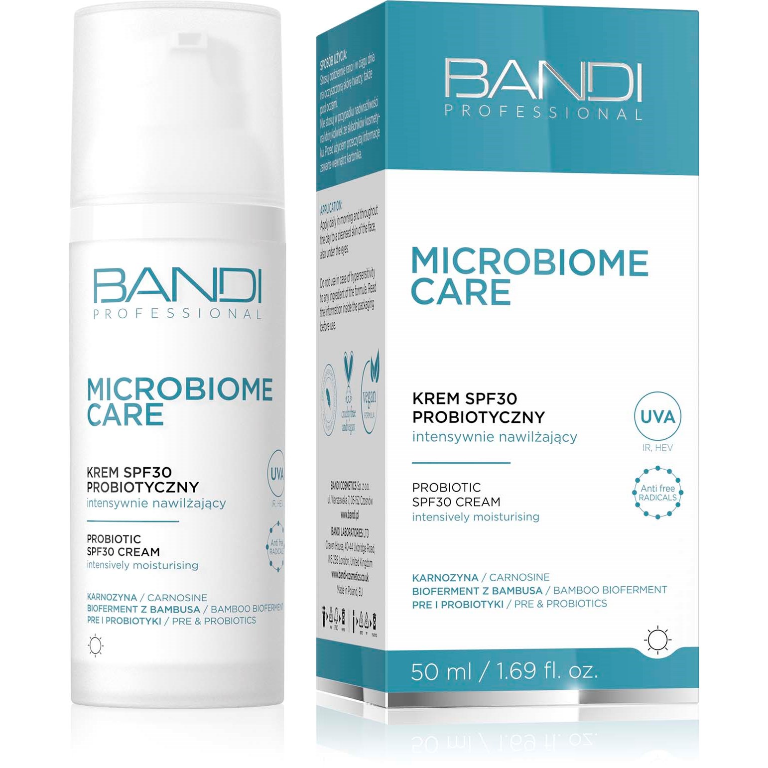 Bandi Microbiome Care Probiotic SPF30 Cream Intensively Moisturising 5 (obrázok 3)