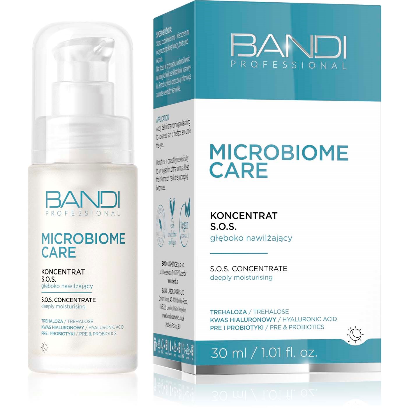 Bandi Microbiome Care S.O.S. Concentrate Deeply Moisturising 30 ml (obrázok 3)