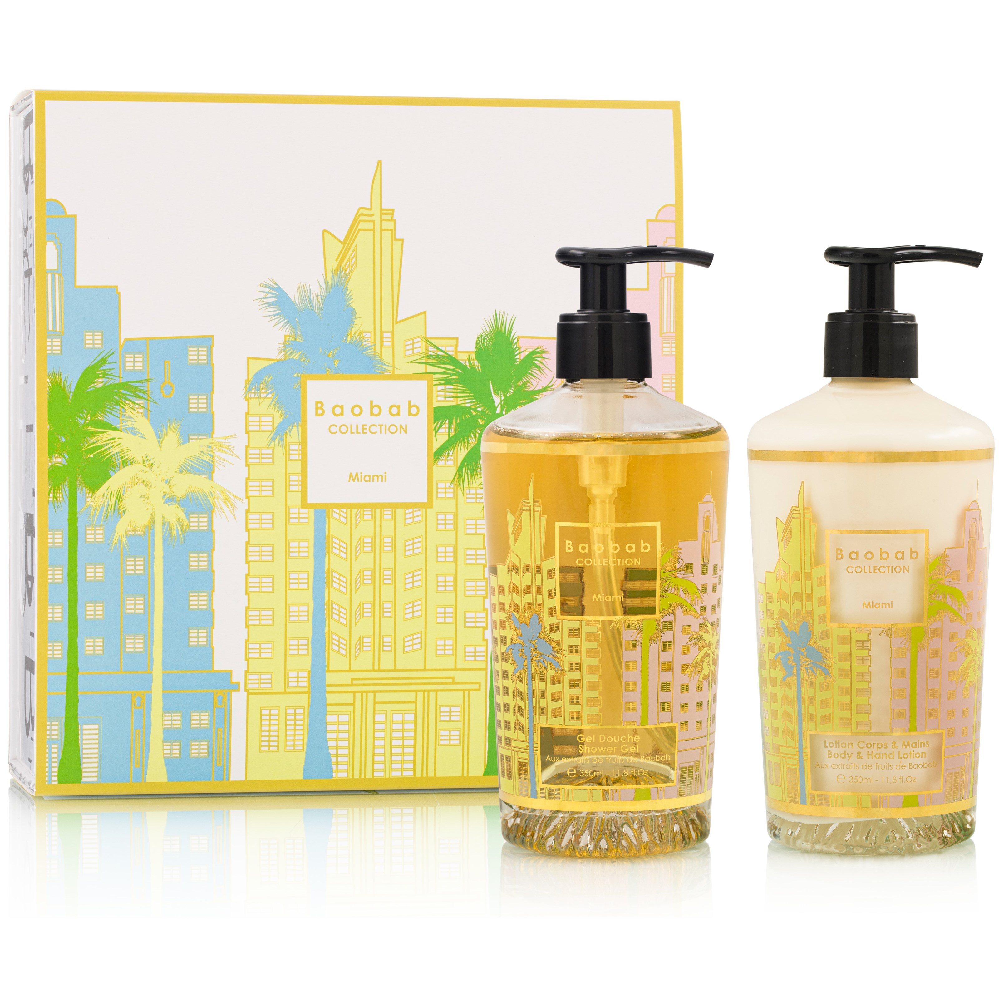 Baobab Collection Miami Gift Box Body & Hand Lotion + Shower Gel