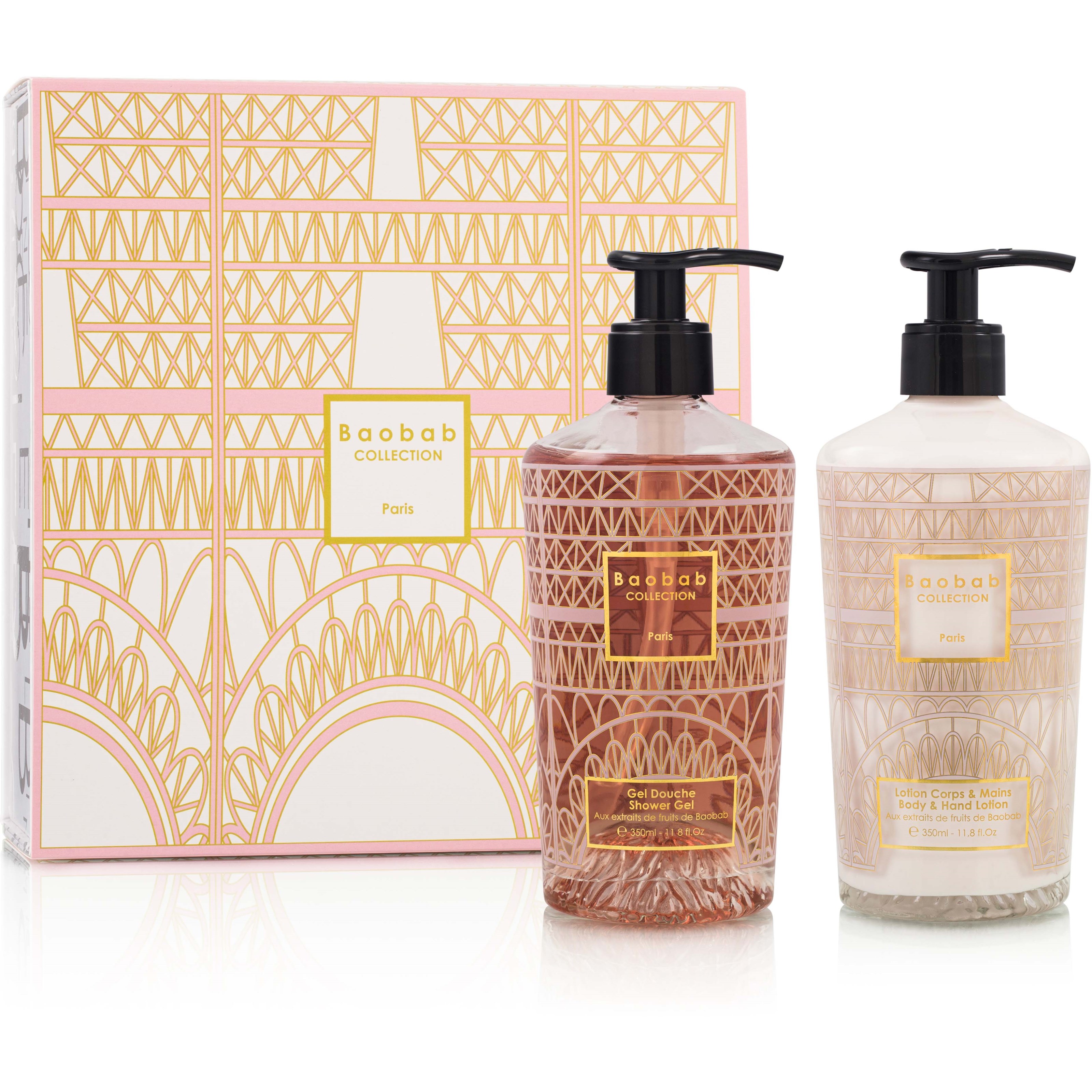 Baobab Collection Paris Gift Box Body & Hand Lotion + Shower Gel