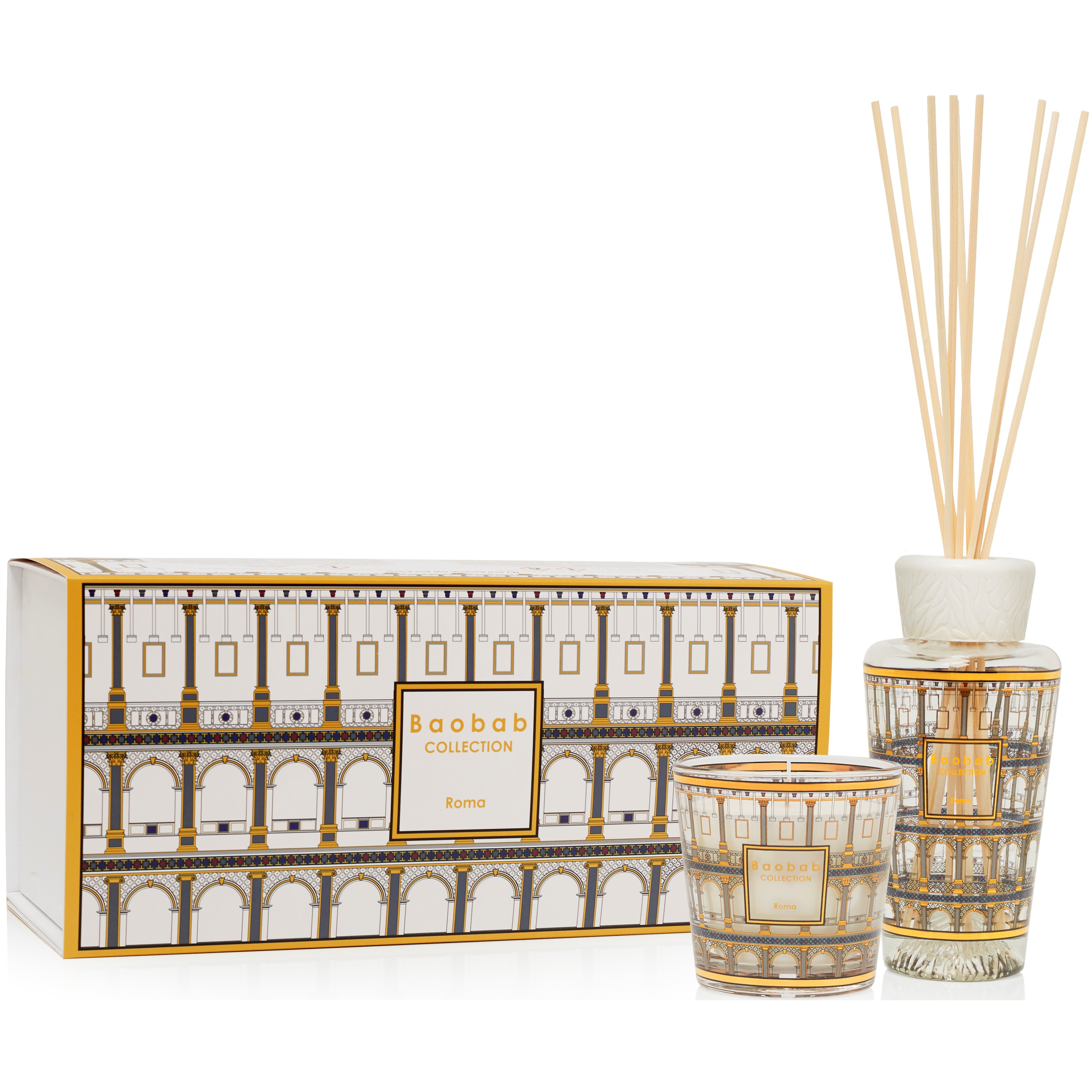 Baobab Collection Roma Gift Box Fragranced Candle + Diffuser