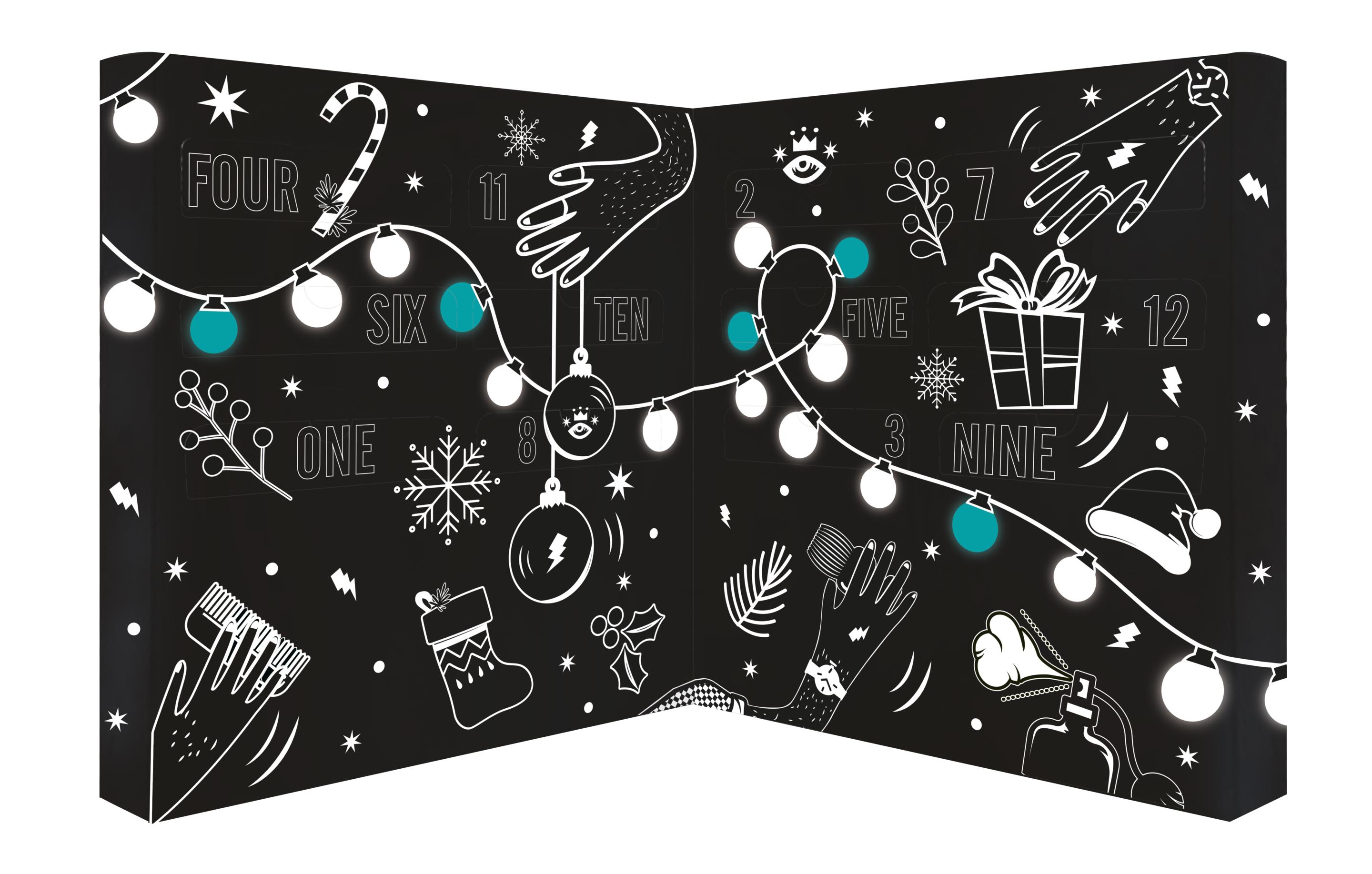 Barber pro 12 Days of Grooming Essentials Advent Calendar