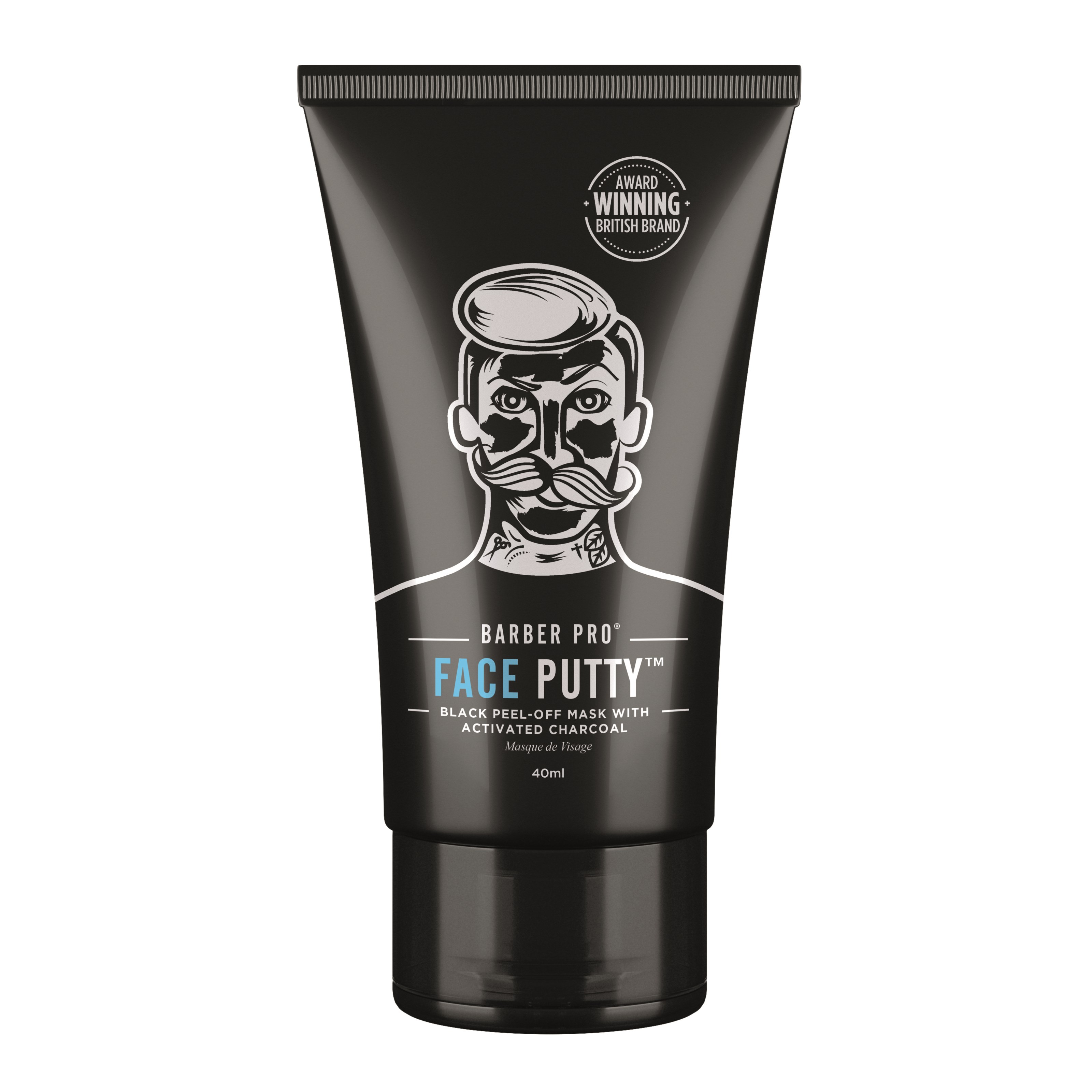 Barber pro Face Putty Black Peel off mask
