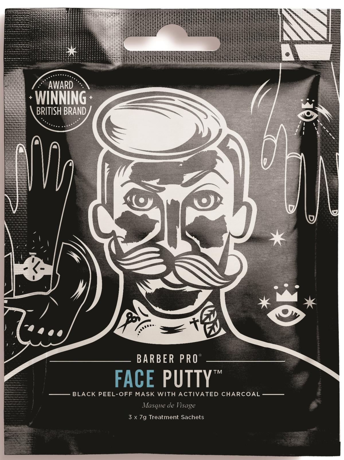 Barber pro Face Putty Black PeelOff Mask With Activated Charcoal