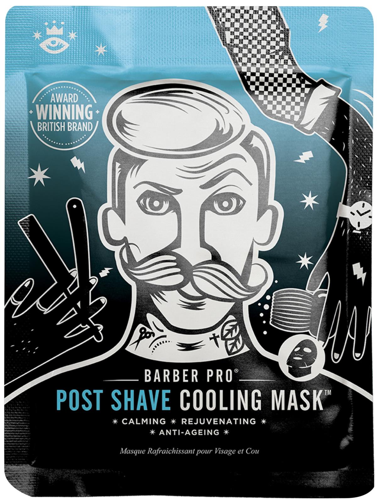 Barber pro Post Shave Cooling Mask With Anti-Aging Collagen