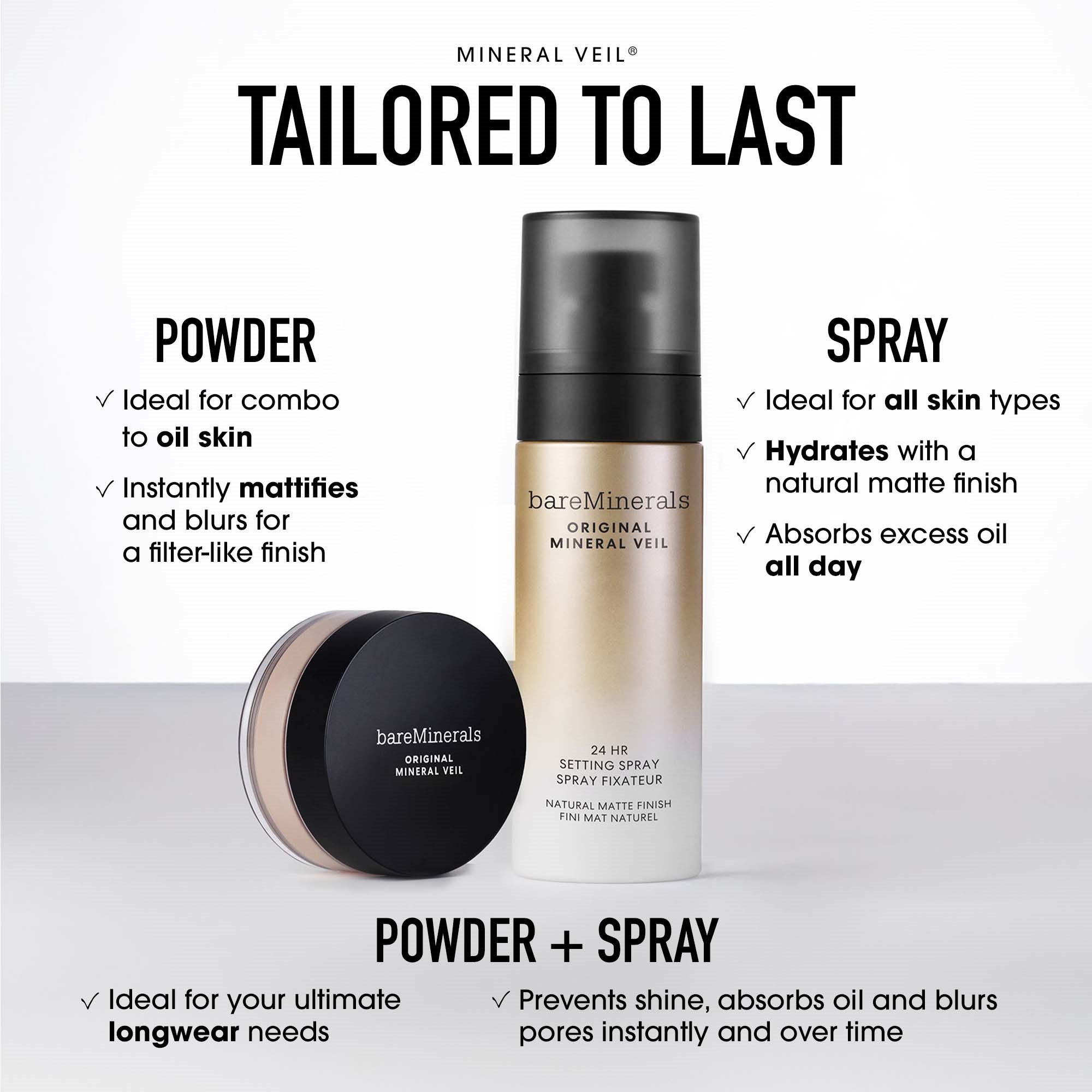 bareMinerals ORIGINAL Mineral Veil 24HR Natural Matte Setting Spray 10 (obrázok 9)