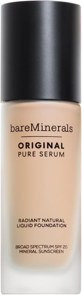 bareMinerals ORIGINAL Pure Serum Radiant Natural Liquid Foundation Mineral SPF 20 Fair Cool 1.5