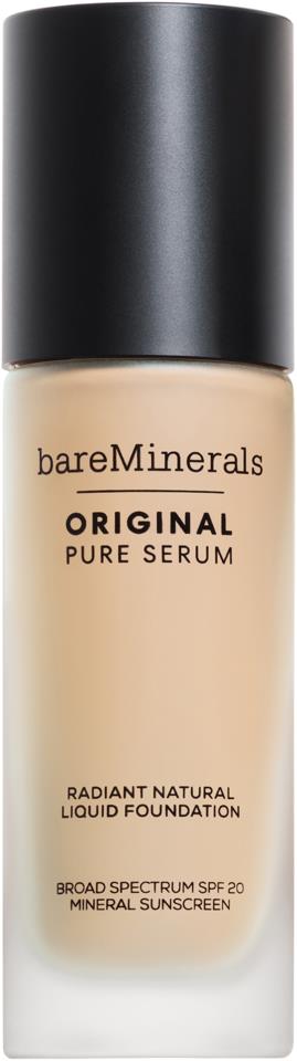 bareMinerals ORIGINAL Pure Serum Radiant Natural Liquid Foundation Mineral SPF 20 Fair Warm 1