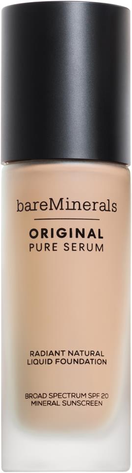bareMinerals ORIGINAL Pure Serum Radiant Natural Liquid Foundation Mineral SPF 20 Light Cool 2