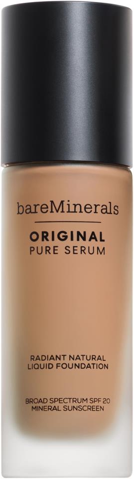 bareMinerals ORIGINAL Pure Serum Radiant Natural Liquid Foundation Mineral SPF 20 Medium Cool 3.5
