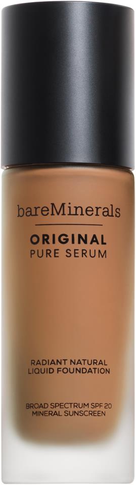 bareMinerals ORIGINAL Pure Serum Radiant Natural Liquid Foundation Mineral SPF 20 Medium Deep Neutral 4.5
