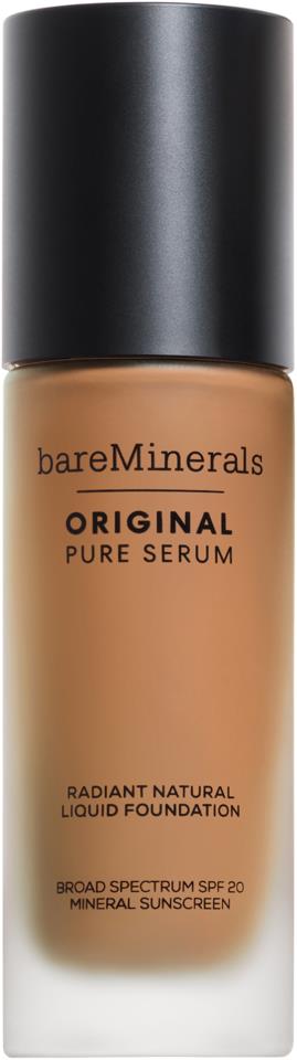 bareMinerals ORIGINAL Pure Serum Radiant Natural Liquid Foundation Mineral SPF 20 Medium Deep Warm 4